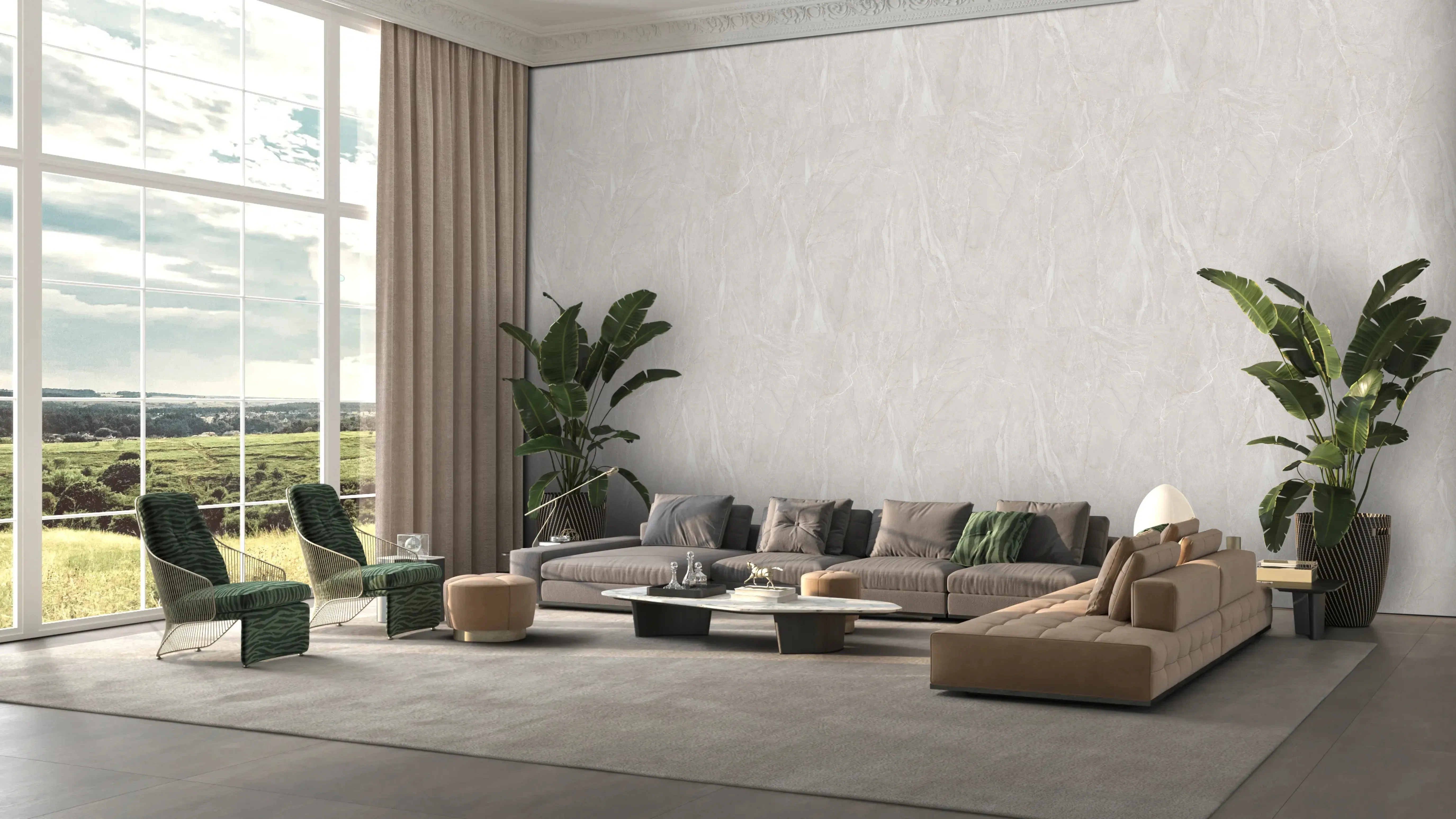 Madrid Greige in-situ installation render 1