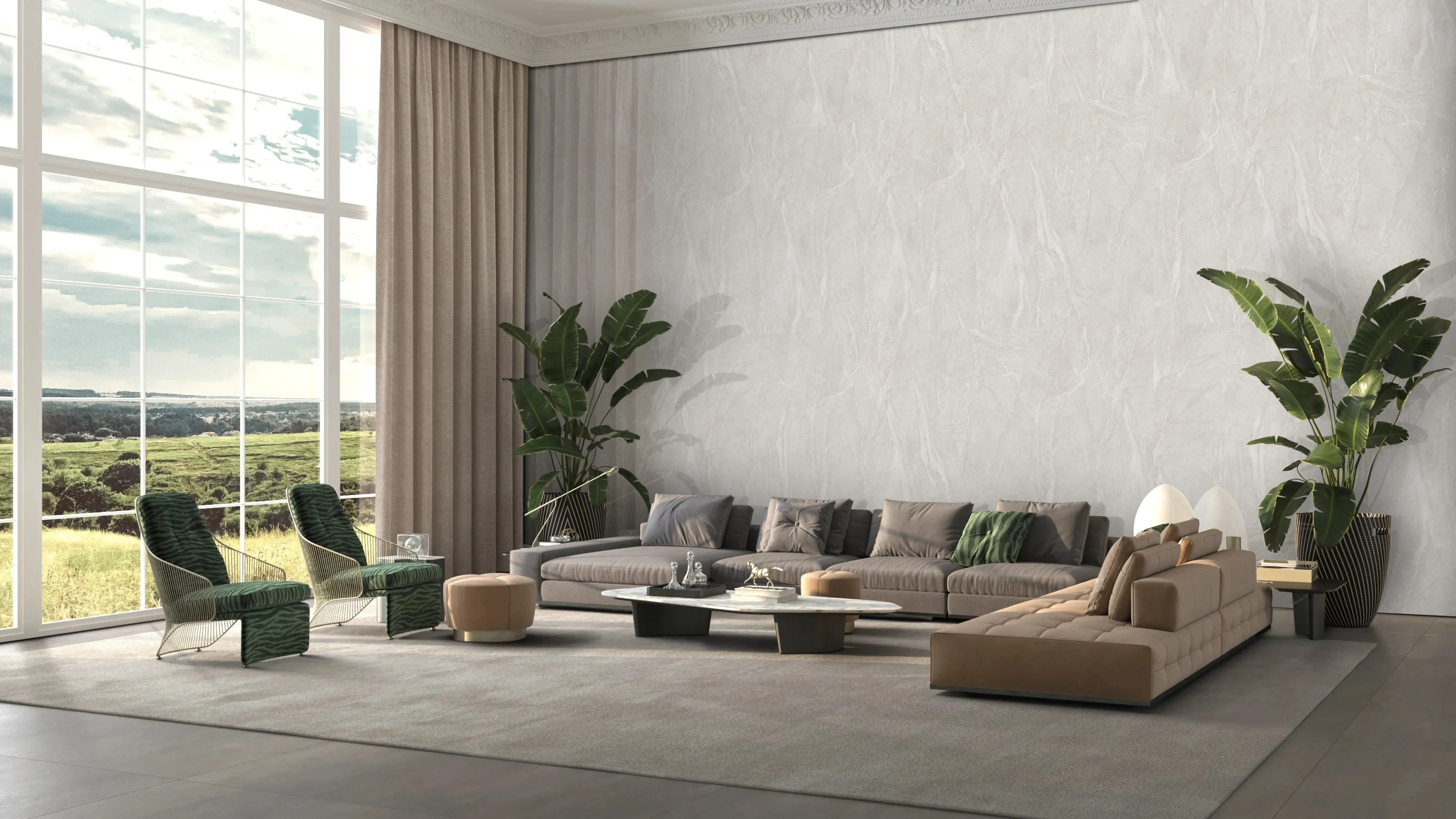 Madrid Greige in-situ installation render 4